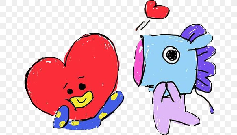 Tata Motors BTS Intro: Boy Meets Evil Line Friends K-pop, PNG, 676x468px,  Watercolor, Cartoon, Flower,