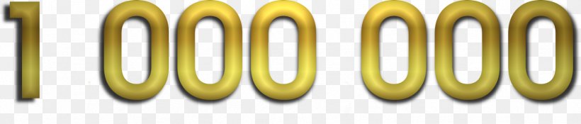 1,000,000 Number, PNG, 1773x380px, Number, Brand, Brass, English, Material Download Free