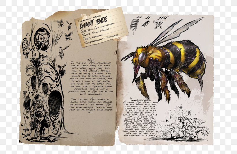 ARK: Survival Evolved Western Honey Bee Beehive Queen Bee, PNG, 800x532px, Ark Survival Evolved, Animal, Asian Giant Hornet, Bee, Beehive Download Free