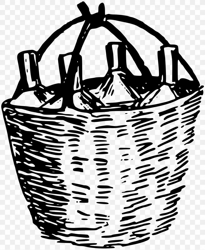Basket Clip Art, PNG, 1966x2400px, Basket, Black And White, Cookware And Bakeware, Drawing, Drinkware Download Free