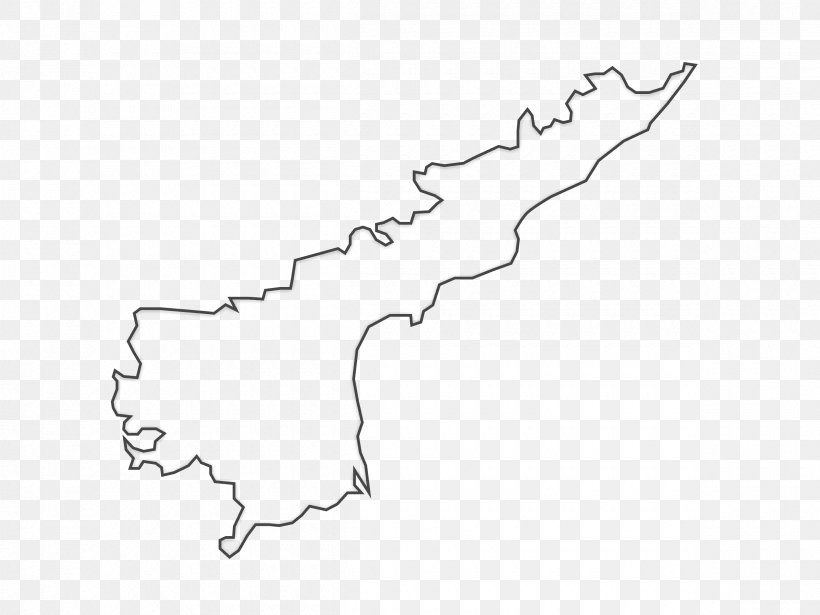Andhra Pradesh Map States And Territories Of India Travel D'globe Himachal Pradesh, PNG, 2400x1800px, Andhra Pradesh, Area, Black, Black And White, Blank Map Download Free