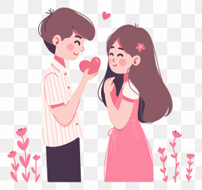 Love Couple - Cute Couple In Love PNG