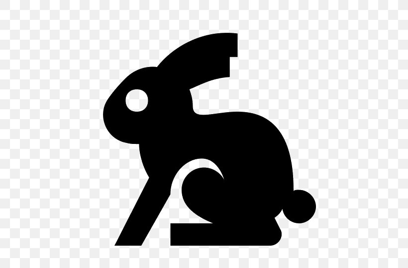 Rabbit Easter Bunny, PNG, 540x540px, Rabbit, Black, Black And White, Carnivoran, Cat Like Mammal Download Free