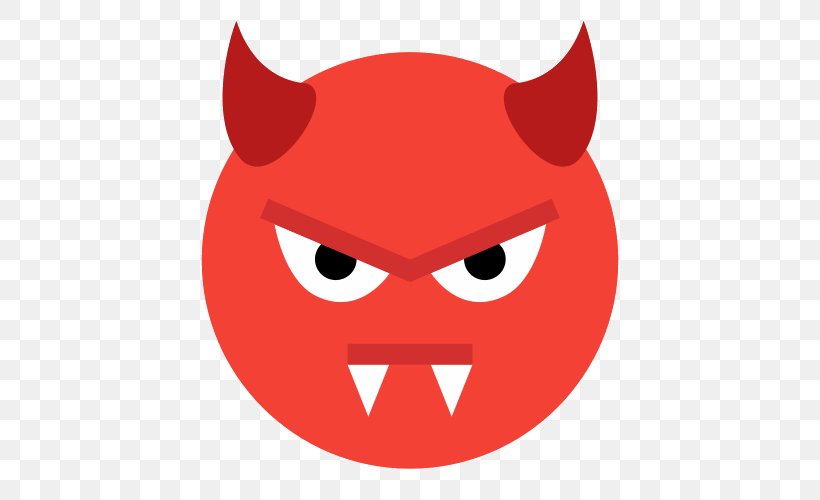 Emoticon Emoji Smiley Evil, PNG, 500x500px, Emoticon, Cartoon, Devil, Emoji, Evil Download Free