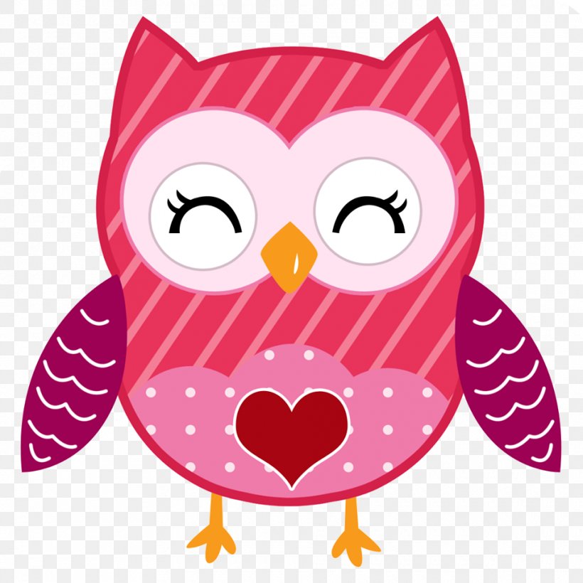 Valentine's Day Owl Clip Art, PNG, 960x960px, Valentine S Day, Animation, Beak, Bird, Bird Of Prey Download Free