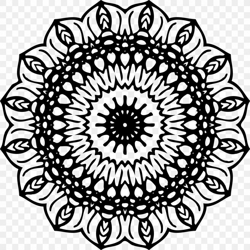 Henna Mehndi Circle, PNG, 2400x2400px, Henna, Area, Black, Black And White, Doily Download Free
