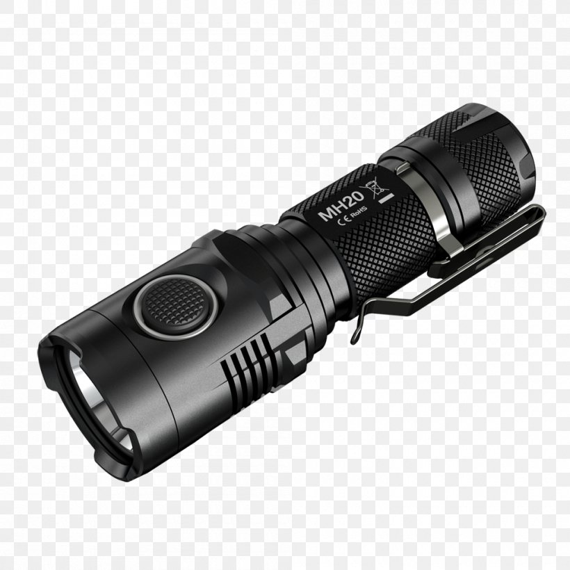 Nitecore MH20 Flashlight Lumen Cree Inc., PNG, 1000x1000px, Nitecore Mh20, Cree Inc, Electric Battery, Flashlight, Hardware Download Free