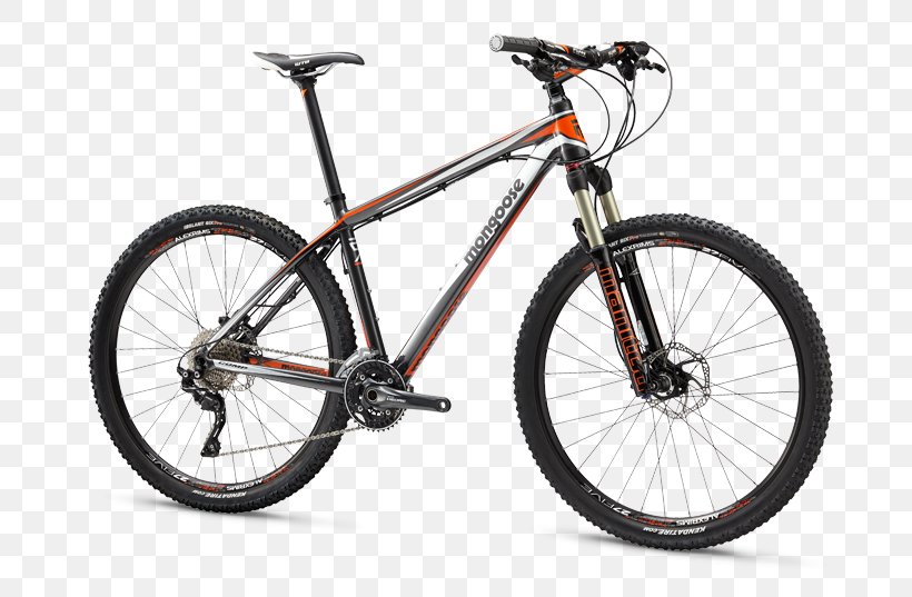 Bicycle Mongoose Mountain Bike Fatbike Cross-country Cycling, PNG, 705x537px, 275 Mountain Bike, Bicycle, Automotive Tire, Bicycle Fork, Bicycle Frame Download Free