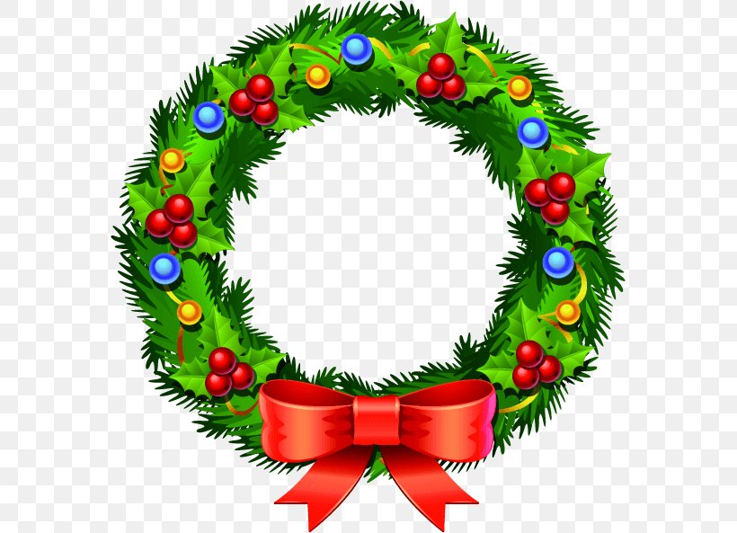 Christmas Ornament Santa Claus Wreath Christmas Day Christmas Decoration, PNG, 573x593px, Christmas Ornament, Animaatio, Christmas, Christmas Day, Christmas Decoration Download Free