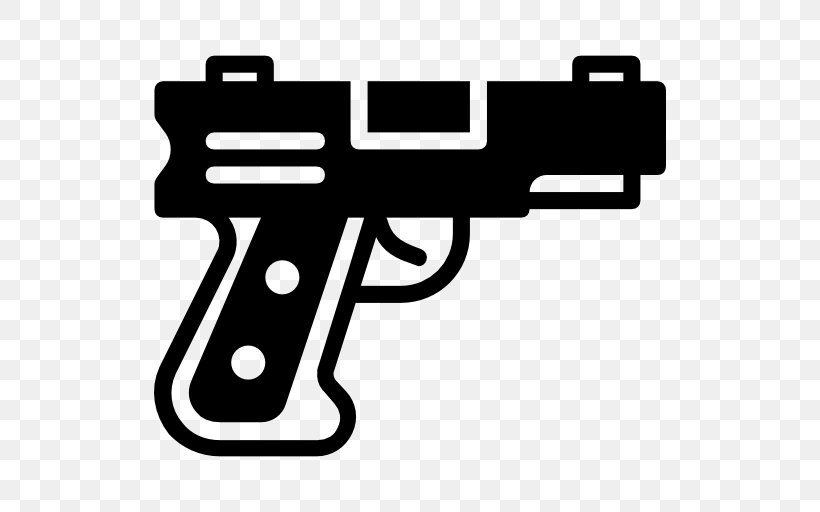 Weapon Pistol, PNG, 512x512px, Weapon, Area, Black, Black And White, Brand Download Free