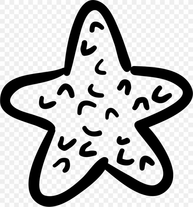 Starfish Sea Euclidean Vector Shape, PNG, 916x981px, Starfish, Artwork, Beach, Black And White, Disk Download Free