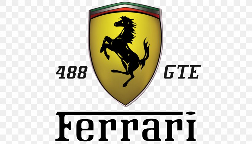 Logo Ferrari 488 GTE Brand Font, PNG, 1000x575px, Logo, Brand, Emblem, Ferrari 488, Ferrari 488 Gte Download Free
