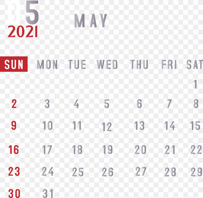 May 2021 Printable Calendar 2021 Monthly Calendar Printable 2021 Monthly Calendar Template, PNG, 3000x2939px, 2021 Monthly Calendar, May 2021 Printable Calendar, Angle, Area, Calendar System Download Free