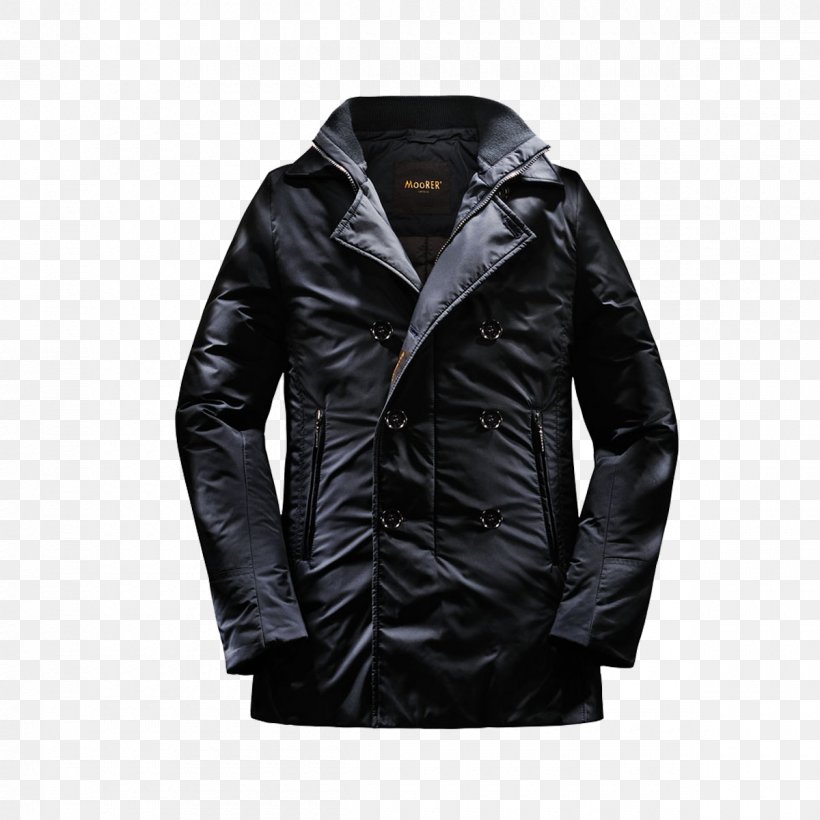 Leather Jacket Overcoat Black M, PNG, 1200x1200px, Leather Jacket, Black, Black M, Coat, Fur Download Free