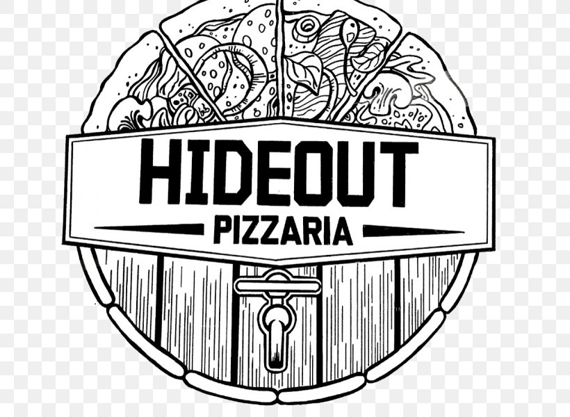 Southwest Assembly Of God Hideout Pizzaria Stomping Grounds Coffee Co. Valley Station Road, PNG, 700x600px, Pizza, Area, Black And White, Brand, Clothing Accessories Download Free