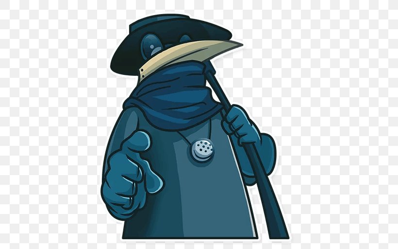 Sticker Plague Doctor Telegram Physician, PNG, 512x512px, Sticker, Cartoon, Fictional Character, Headgear, Limited Liability Partnership Download Free