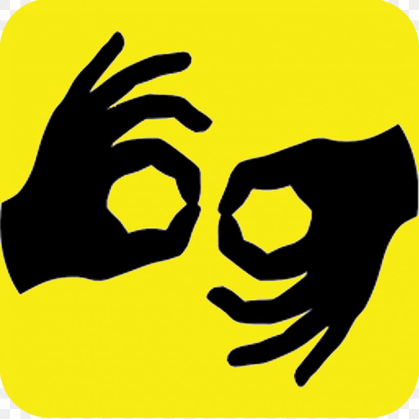 American Sign Language Language Interpretation, PNG, 1024x1024px, American Sign Language, Black And White, Deaf Culture, English, Foreign Language Download Free