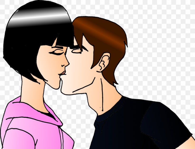 Charmcaster Ben 10 Kiss Kevin Levin Cartoon, PNG, 900x688px, Watercolor, Cartoon, Flower, Frame, Heart Download Free