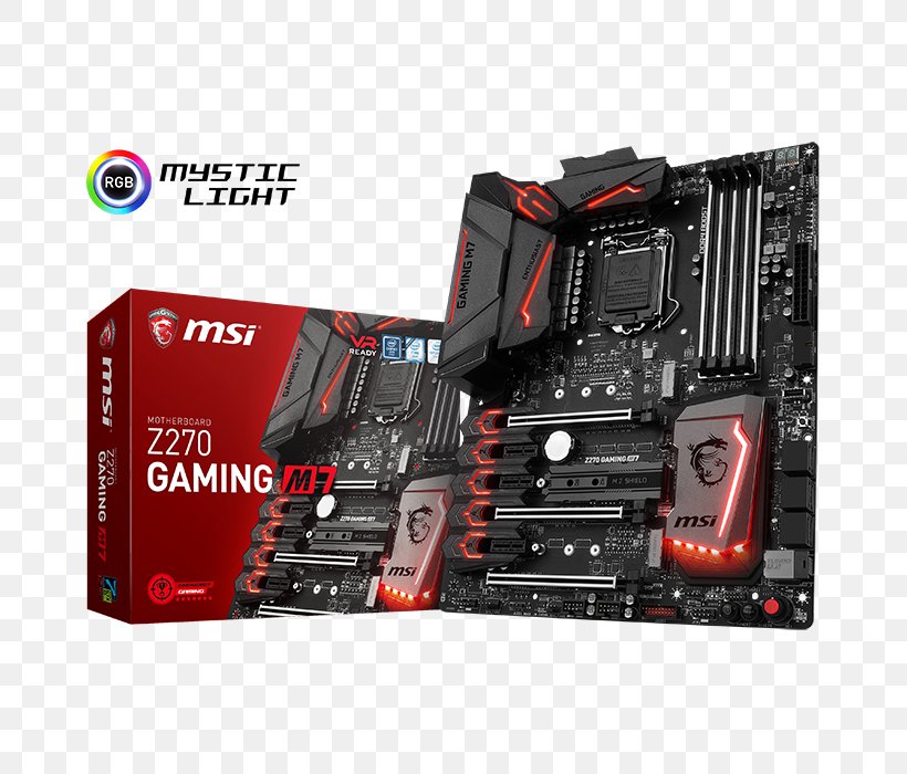 Intel LGA 1151 MSI H270 GAMING PRO CARBON Motherboard, PNG, 700x700px, Intel, Atx, Brand, Computer, Computer Component Download Free