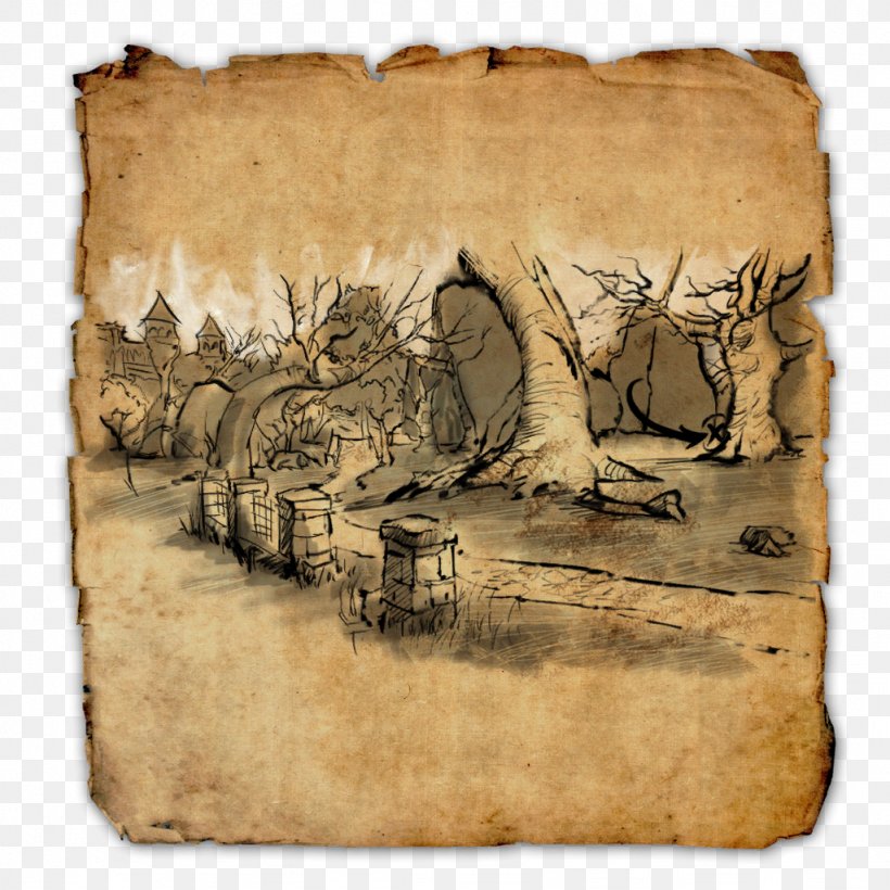 Treasure Map The Elder Scrolls Online Rift, PNG, 1024x1024px, Watercolor, Cartoon, Flower, Frame, Heart Download Free