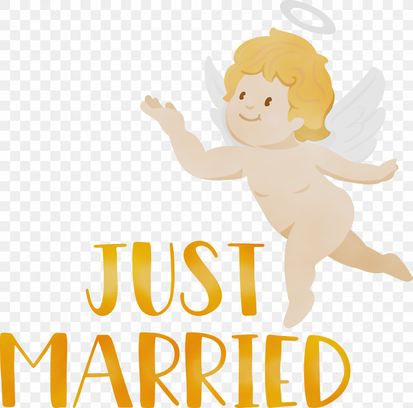 Logo Cartoon Istx Eu.esg Cl.a.se.50 Eo Yellow Happiness, PNG, 3000x2970px, Just Married, Behavior, Biology, Cartoon, Happiness Download Free