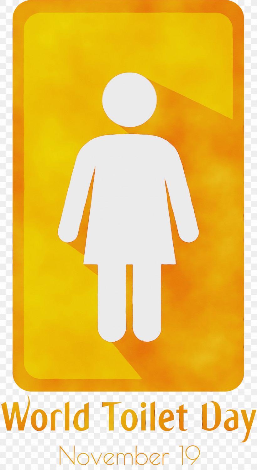 Logo Poster Yellow Line Area, PNG, 1642x3000px, World Toilet Day, Area, Geometry, Girl Distribution Company, Line Download Free