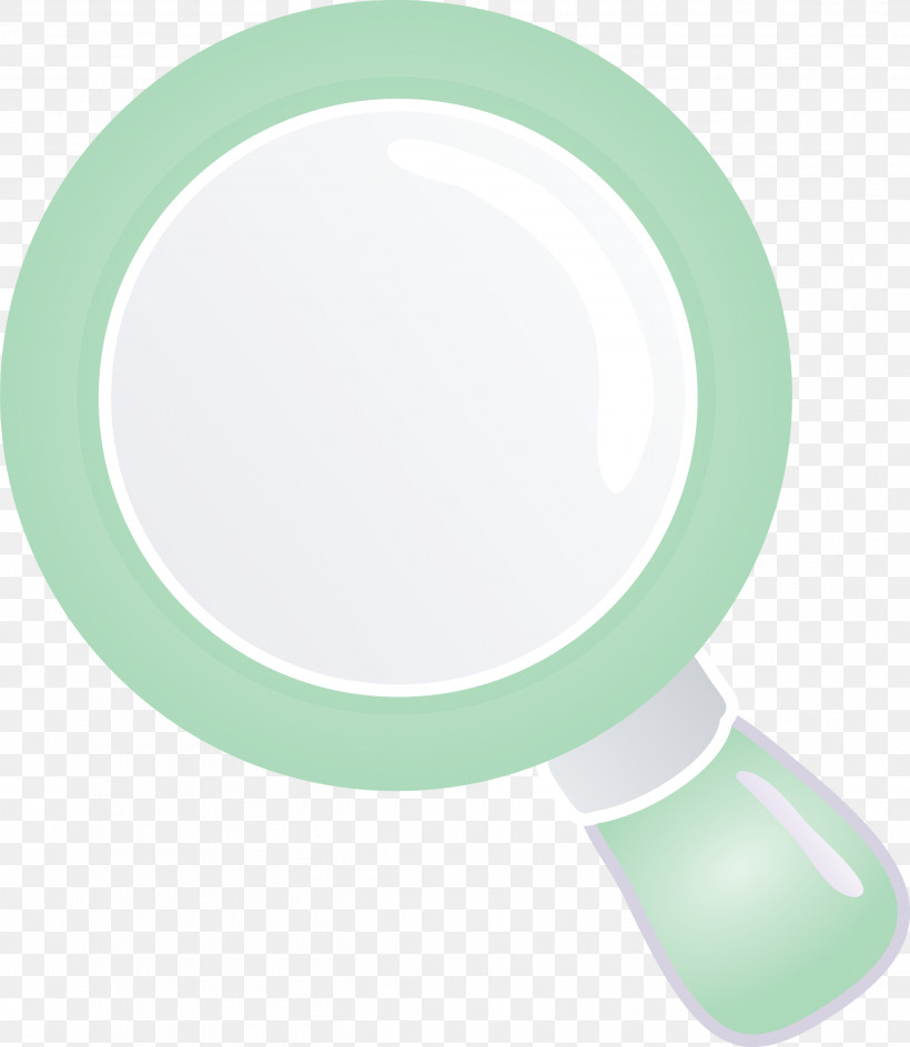 Magnifying Glass Magnifier, PNG, 2604x3000px, Magnifying Glass, Aqua, Circle, Dishware, Green Download Free