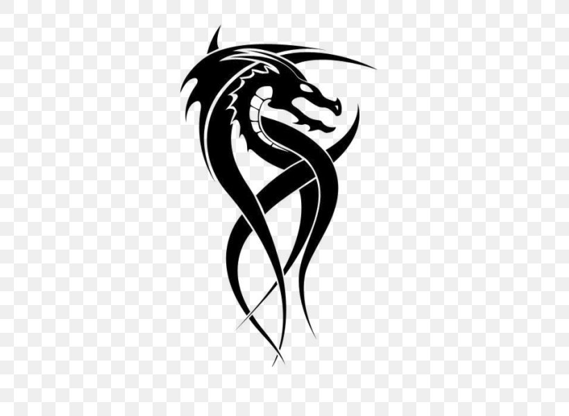 Tattoo Chinese Dragon, PNG, 600x600px, Tattoo, Art, Black And White, Chinese Dragon, Dragon Download Free