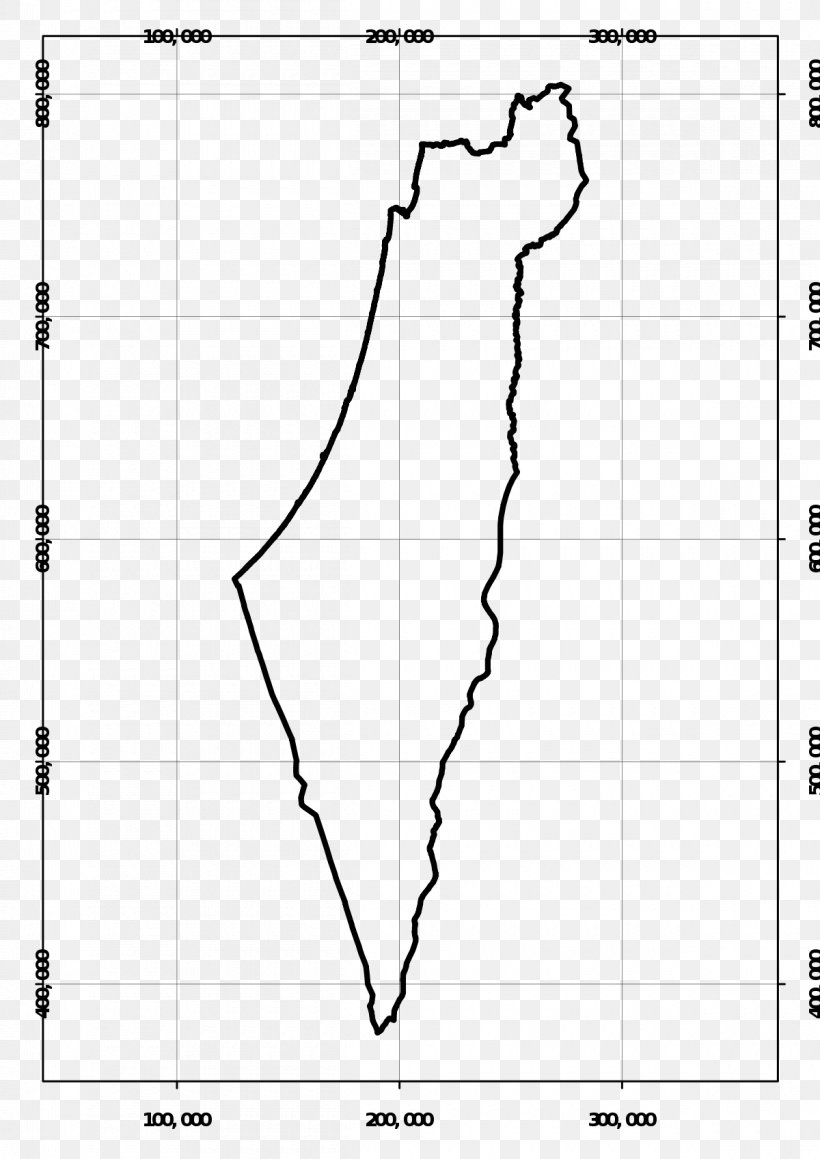 Israeli Transverse Mercator Mercator Projection Geographic Coordinate System Israeli Cassini Soldner Map, PNG, 1200x1697px, Mercator Projection, Area, Black And White, Coordinate System, Diagram Download Free