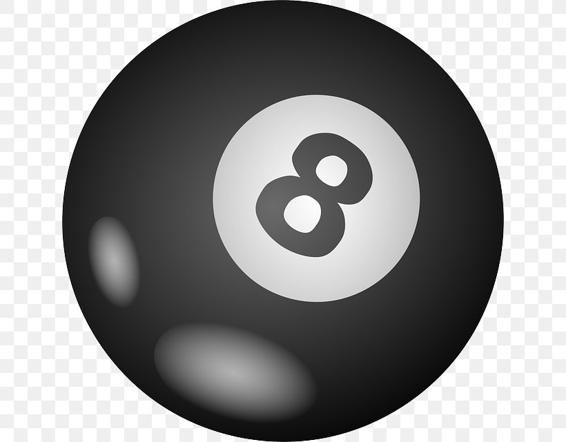 Magic 8-Ball Eight-ball Pool Billiards Billiard Balls, PNG, 640x640px, Watercolor, Cartoon, Flower, Frame, Heart Download Free