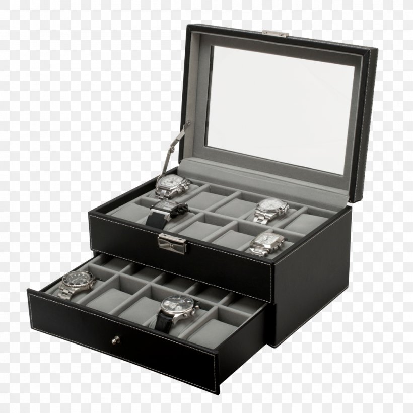 Box Watch Jewellery Display Case Leather, PNG, 1001x1001px, Box, Bicast Leather, Case, Casket, Discounts And Allowances Download Free