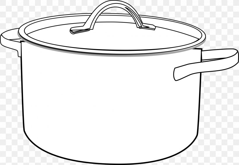 Line Art Cookware Drawing Clip Art, PNG, 2400x1664px, Line Art, Area, Black And White, Casserola, Color Download Free