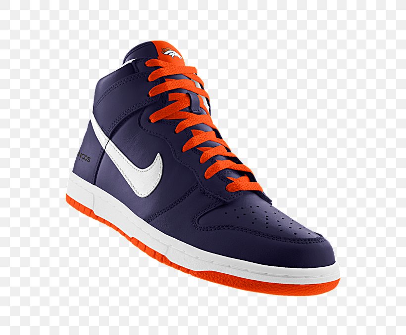 Denver Broncos NFL Nike Skateboarding Sports Shoes, PNG, 678x678px, Denver Broncos, Athletic Shoe, Basketball Shoe, Black, Clothing Download Free