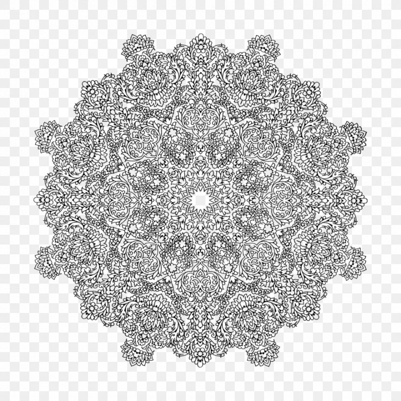 Doily Art Pattern, PNG, 900x900px, Doily, Arabesque, Art, Black And White, Crochet Download Free
