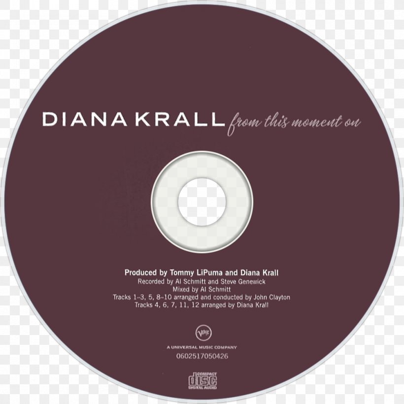 From This Moment On Candlelit Evening Compact Disc Graphic Design Product Design, PNG, 1000x1000px, From This Moment On, Brand, Compact Disc, Diana Krall, Disk Image Download Free