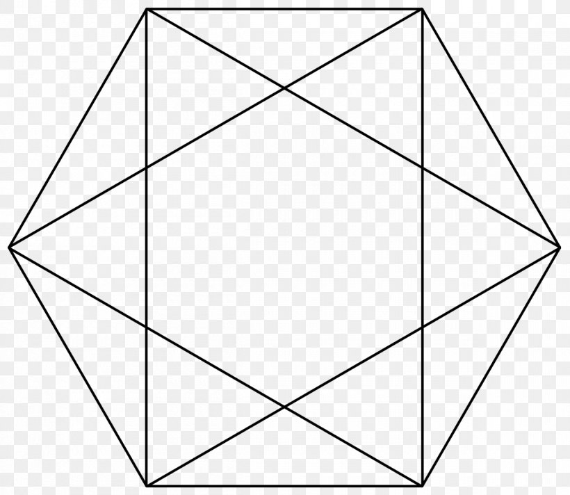 Petrie Polygon Complete Graph Triangle Regular Polygon, PNG, 1200x1042px, Petrie Polygon, Area, Black And White, Complete Graph, Connectivity Download Free