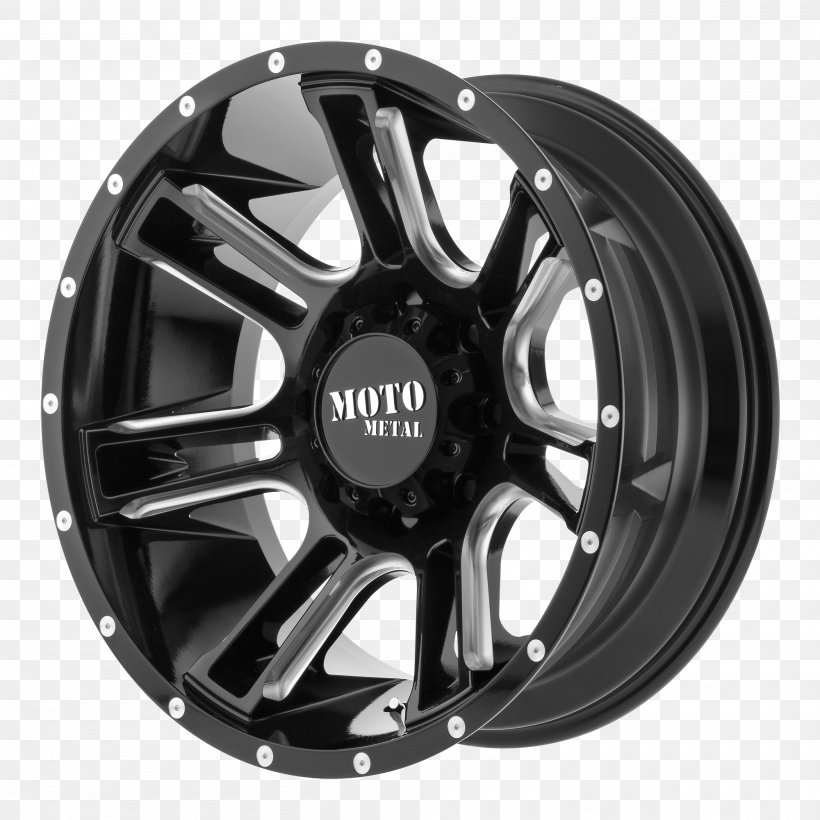 Custom Wheel Moto Metal AMP Gloss Black Milled Rim Car, PNG, 2000x2000px, Custom Wheel, Alloy Wheel, Auto Part, Automotive Tire, Automotive Wheel System Download Free