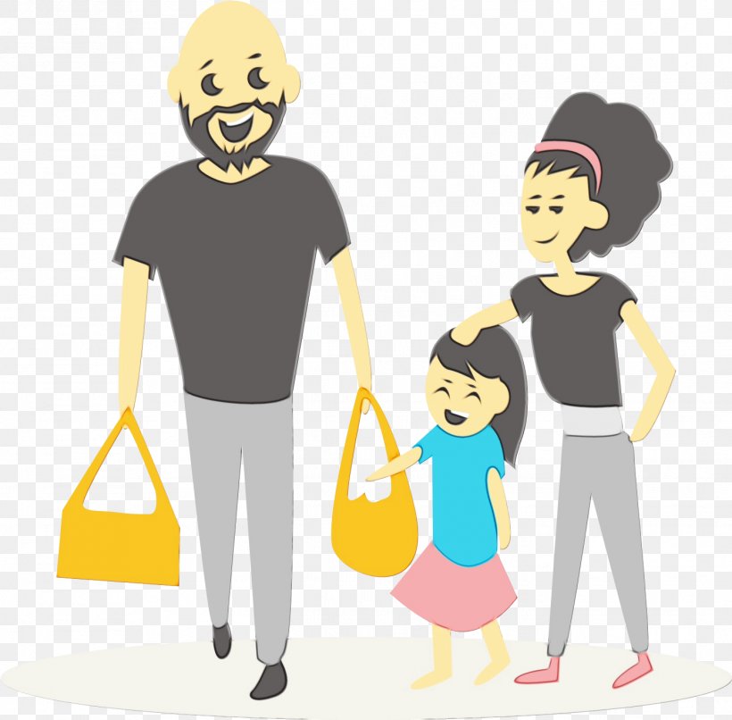 Family Cartoon Zoe Trent Child Shopping, PNG, 1422x1398px, Watercolor, Birthday, Cartoon, Child, Drawing Download Free