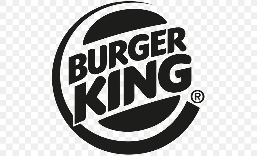 Hamburger Burger King Fast Food Restaurant French Fries, PNG, 500x500px, Hamburger, Barbecue, Black And White, Brand, Burger King Download Free