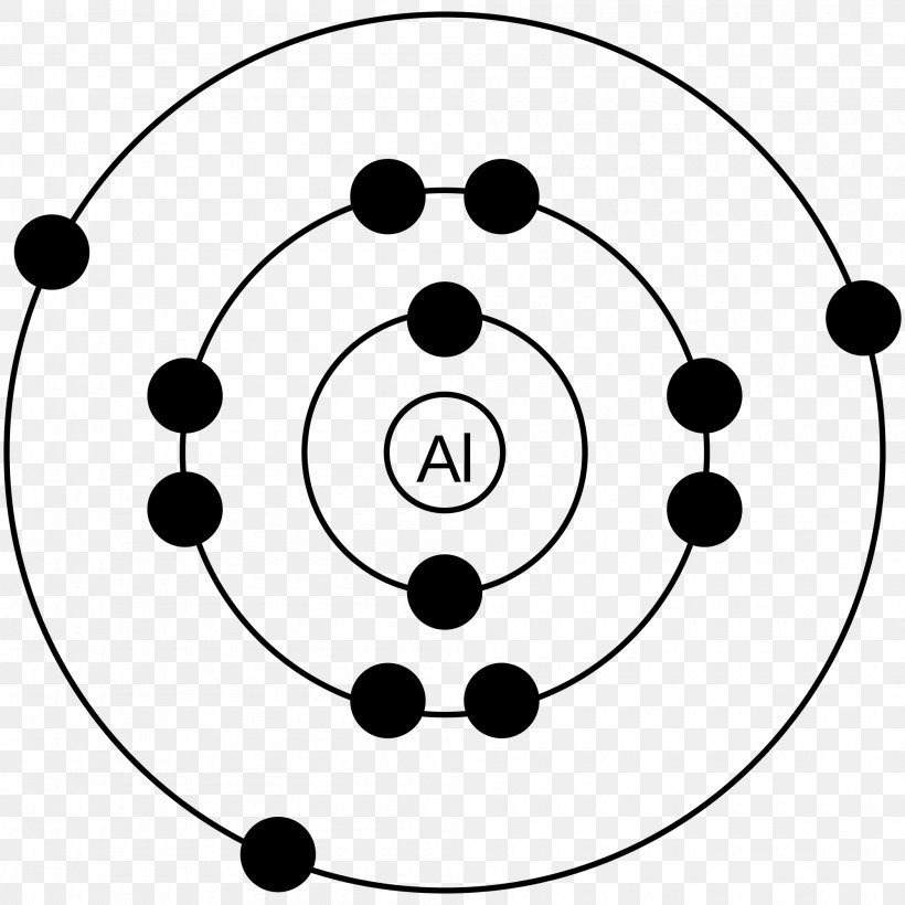 Bohr Model Aluminium Electron Chemistry Lewis Structure, PNG, 2000x2000px, Bohr Model, Aluminium, Area, Atom, Atomic Number Download Free