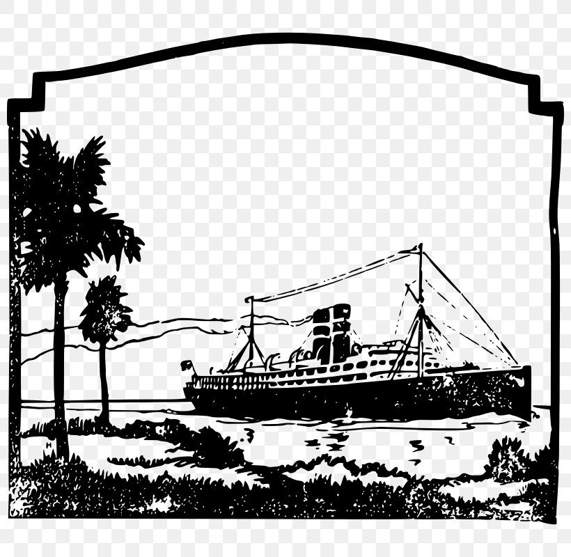Cruise Ship Line Art Clip Art, PNG, 800x800px, Cruise Ship, Art, Black And White, Caravel, Free Content Download Free