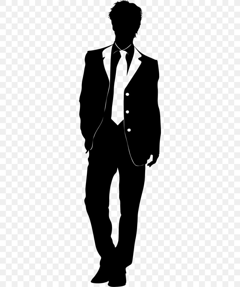 Fashion Silhouette Stock Photography Clip Art, PNG, 374x980px, Fashion, Black And White, Formal Wear, Gentleman, Human Behavior Download Free