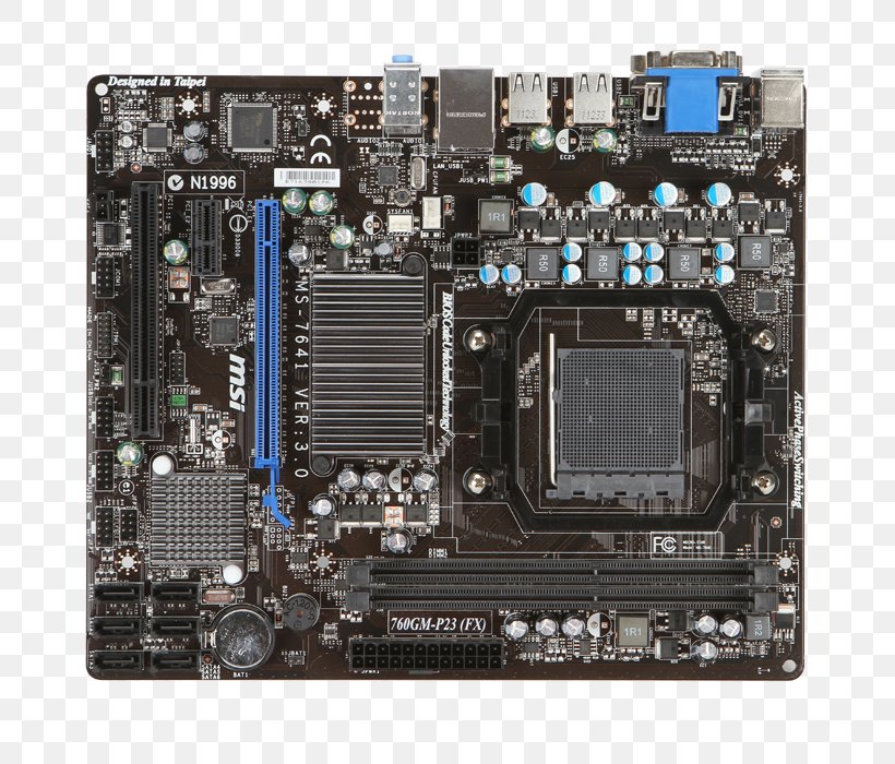 MSI 760GM-P23 (FX) Socket AM3+ AMD FX Motherboard Micro-Star International, PNG, 700x700px, Socket Am3, Advanced Micro Devices, Amd 700 Chipset Series, Amd Fx, Central Processing Unit Download Free