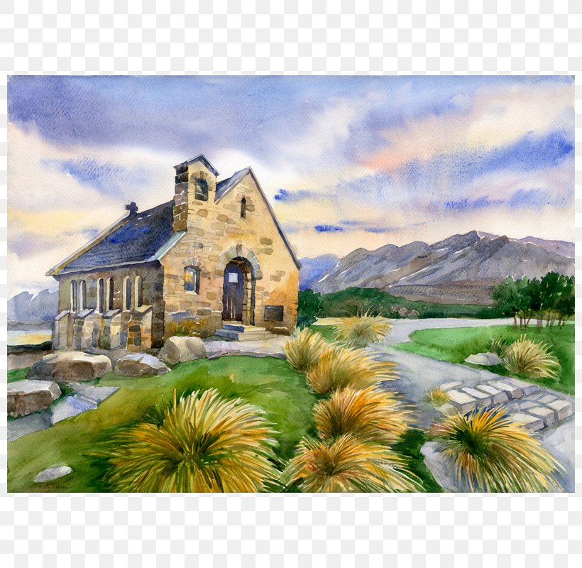 Watercolor Painting Ludmila Korol Church Of The Good Shepherd Paper, PNG, 800x800px, Watercolor Painting, Acrylic Paint, Art, Church Of The Good Shepherd, Color Download Free