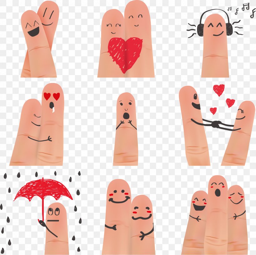 Finger Nail Facial Expression Digit Smile, PNG, 1592x1583px, Watercolor, Cartoon, Flower, Frame, Heart Download Free