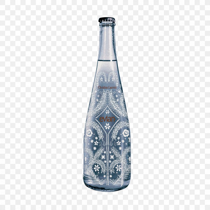 Glass Bottle Water Bottle, PNG, 1000x1000px, Glass Bottle, Alcoholic Drink, Barware, Bottle, Bottled Water Download Free