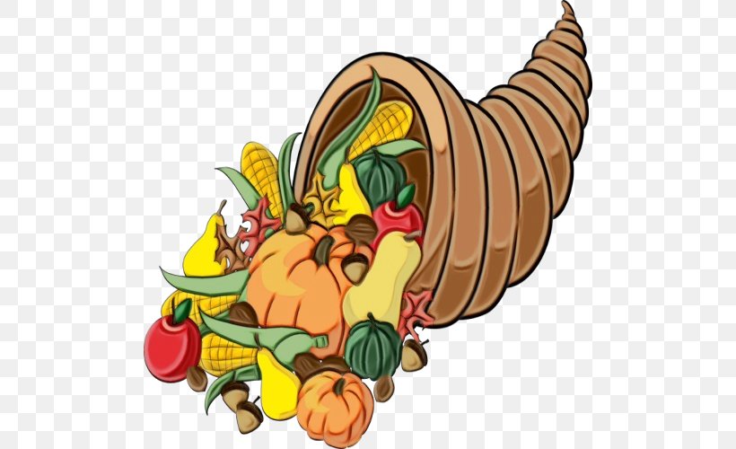 Thanksgiving, PNG, 500x500px, Watercolor, Cartoon, Fictional Character, Paint, Thanksgiving Download Free