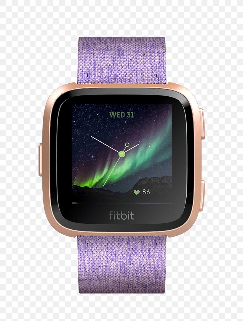 Fitbit Versa Smartwatch Activity Tracker Woven Fabric, PNG, 570x1086px, Fitbit Versa, Activity Tracker, Aluminium, Consumer Electronics, Display Device Download Free