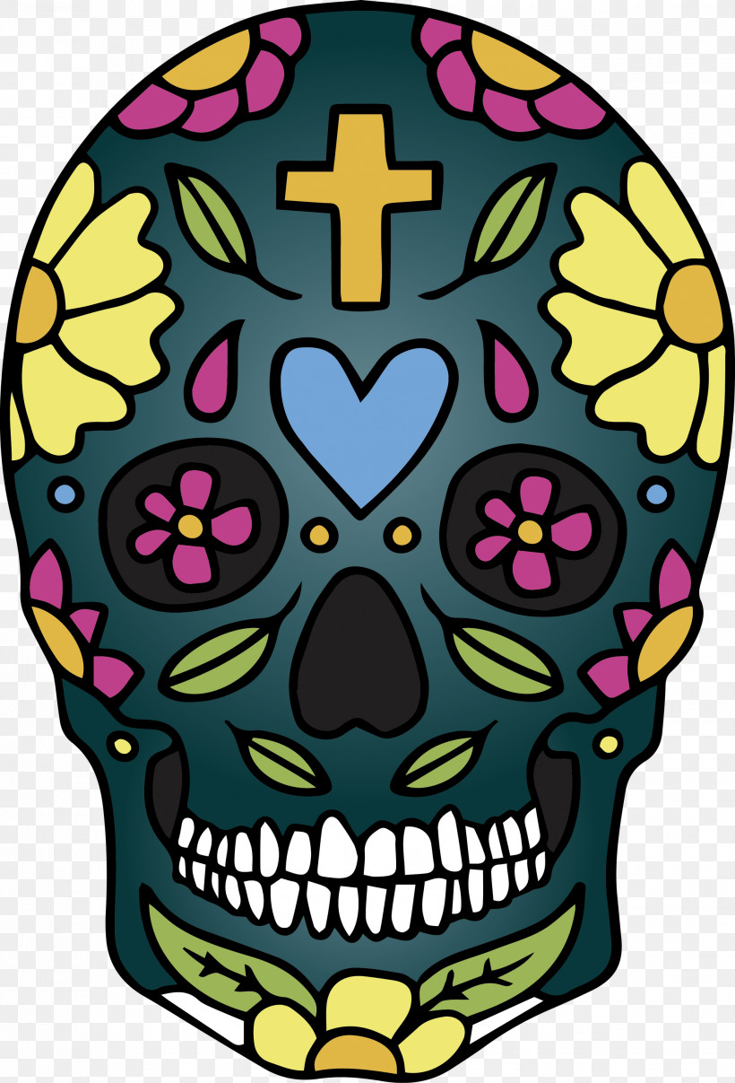 Skull Mexico Cinco De Mayo, PNG, 2037x3000px, Skull, Cinco De Mayo, Mexico, Purple Download Free