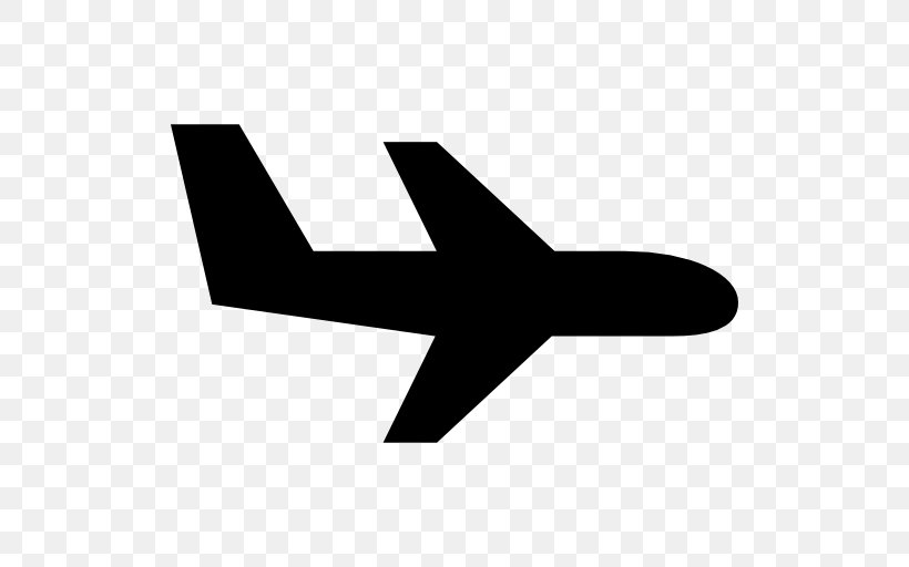 Airplane, PNG, 512x512px, Airplane, Air Travel, Aircraft, Black And White, Logo Download Free